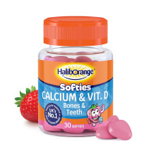 Haliborange Kids Calcium & Vitamin D Strawberry Softies – 30 Gummies