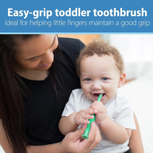Dr. Brown's Crocodile Toddler Toothbrush, Green 1