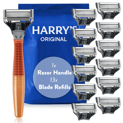 Harry's Harry's Original Value Pack for Men - Includes Weighted Handle 13 Razor Blade Refills