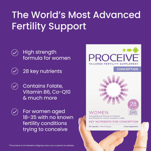 Proceive Fertility Supplements for Women - Vegan Conception Vitamins 1