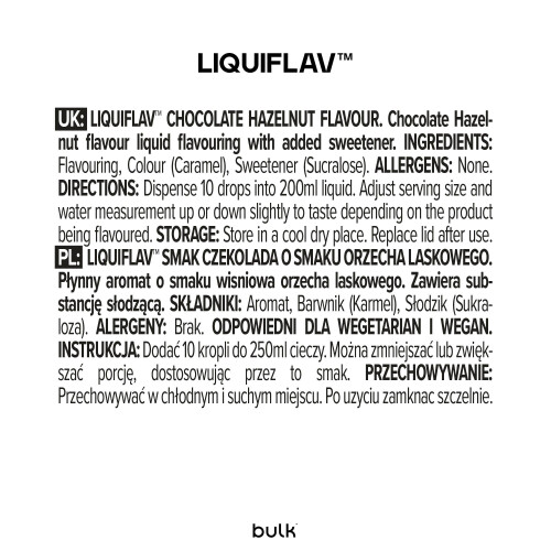 Bulk LiquiFlav, Chocolate Hazelnut, 50 ml 2