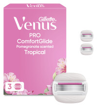 Gillette Venus Pro ComfortGlide Women’s Blades, 3 Refill Blades Cartridges