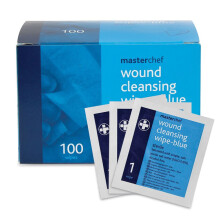 Reliance Medical Blue Sterile Reliwipe Wound Cleansing Wipes - Pack of 100