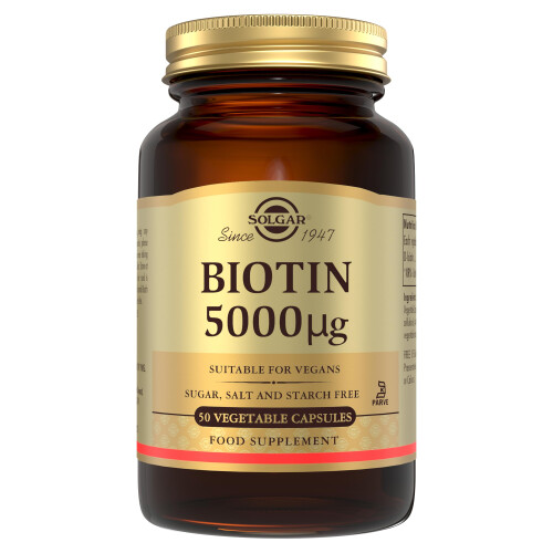 Solgar Solgar Biotin 5000 mcg - 50 Veg Capsules
