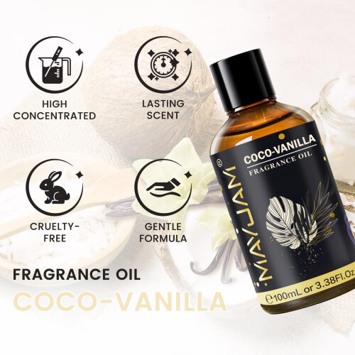 MAYJAM Coco Vanilla Fragrance Oil Essential Oil for Diffusers for Home 2