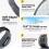 CAMBIVO 2 Pack Tennis Elbow Support Strap With 2 Short Replacement Straps 4
