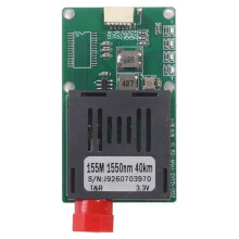 40 TTL Optical Transceiver Module 5.5-26V FC RX/TX/AV/VCC/GND Interface TTL to Fiber Optic Module for Drones