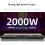 Professional Power Amplifier 2000W*2 1U Amps Max for Line Array / DJxc 2-Channel 7