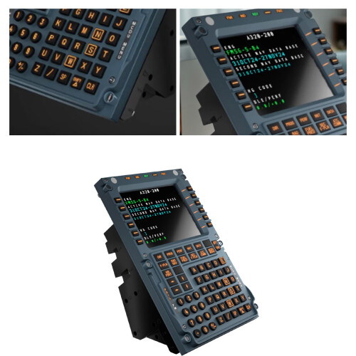 A3XX WINWING MCDU Flight Control Realistic Panel Simulator Support with X-Plane