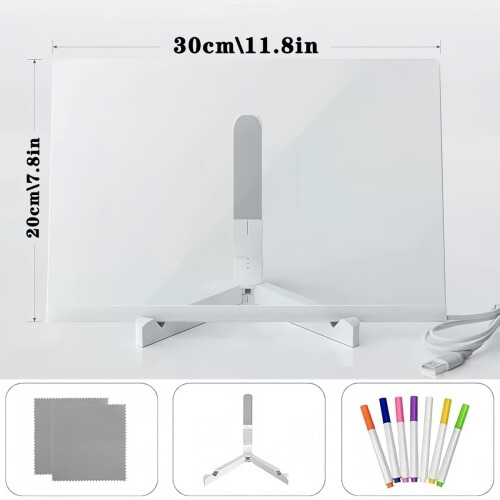30x20CM LED Message Board with 7 Color Pens 1