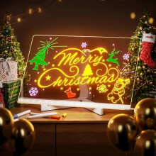 30x20CM LED Message Board with 7 Color Pens