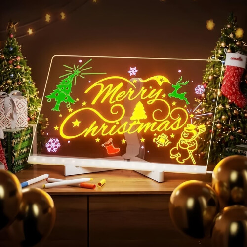 30x20CM LED Message Board with 7 Color Pens