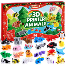 Calendrier de l'Avent 2026 avec jouets anti-stress animaux imprimés en 3D