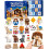 Julkalender för barn 3D-tryckt julkrubbaset leksaker present till småbarn 1