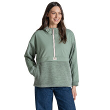(14, Glacial Green) Craghoppers Womens Hanna Hooded Hybrid Half Zip Fleece