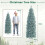 Costway 6 FT Pre-Lit Christmas Tree Hinged Slim Pencil Xmas Tree 3