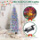 Costway 6 FT Pre-Lit Christmas Tree Hinged Slim Pencil Xmas Tree 5