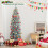 Costway 6 FT Pre-Lit Christmas Tree Hinged Slim Pencil Xmas Tree 11