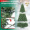 Costway Prelit Christmas Tree w/ LED Lights & PVC Branch Tips 8