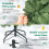 Costway Prelit Christmas Tree w/ LED Lights & PVC Branch Tips 9