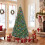 Costway Prelit Christmas Tree w/ LED Lights & PVC Branch Tips 6
