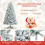 Costway 6 FT Snow Flocked Hinged Christmas Tree with 600 Branch Tips 7
