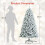 Costway 6 FT Snow Flocked Hinged Christmas Tree with 600 Branch Tips 3