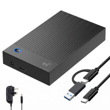 ModusTech 1TB Desktop External Hard Drive (NOT-PORTABLE) USB-C/USB 3.1 5Gbps—High-Speed HDD Plug & Play for PC, Mac, Windows, Laptop &