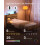 VASAGLE VASAGLE Single Bed Frame with Headboard, LED Lights and USB Ports 5