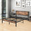 DUMEE King Size Bed Frame with Storage Wooden Headboard Metal Bed Frame 7