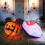 Costway Inflatable Halloween Spider & Pumpkin Decoration With Lights 3