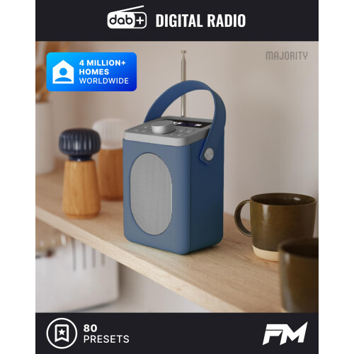MAJORITY Little Shelford Portable DAB+ Radio with Bluetooth 1