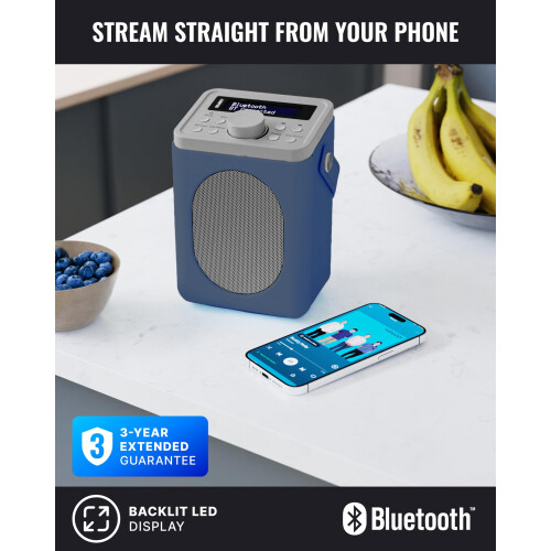 MAJORITY Little Shelford Portable DAB+ Radio with Bluetooth 2