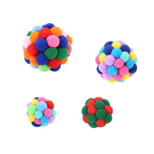 4pcs pet products cat snack toy handmade elastic ball seven colors shake ricochet, Pet Supplies, Gift for Cat Lovers, Indoor Cat Essentials