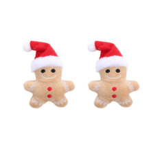 2pcs Cat Toys Christmas Hats Gingerbread Men Catnip Included Molar Bite Resistant Interactive Pet Toys, Pet Supplies, Gift for Cat Lovers