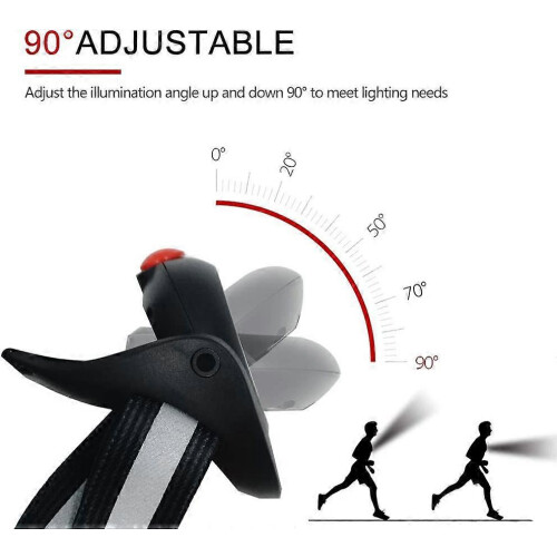 USB Rechargeable Running Light LED Running Chest Light - Adjustable 90 Right Angle Chest Light Lamp 2