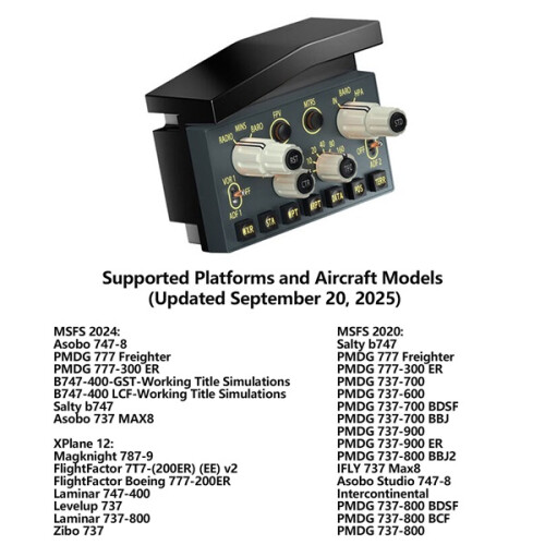 WINWING PDC 3N Zibo PMDG iFly Flight Control Panel for Simulator X-Plane Flight 1