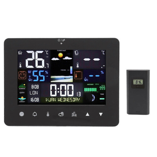 Weather Clock with Humidity and Temperature Sensor for Home or Office Use 1
