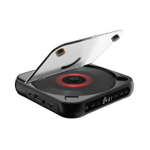 Prenosný CD prehrávač s Bluetooth reproduktorom, LED obrazovkou, stereo prehrávačom, nástenným CD prehrávačom hudby s...