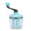 PP Hand Mixer - Detachable Handle Egg Beater with Cream Whisk Non-Slip Light Green - Kitchen Convenience 2