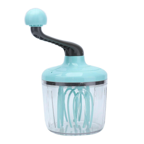 PP Hand Mixer - Detachable Handle Egg Beater with Cream Whisk Non-Slip Light Green - Kitchen Convenience 1