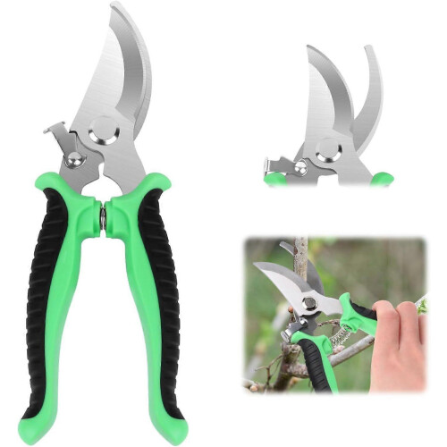 Stück Gartenschere, multifunktionale Gartenschere mit rutschfestem Griff und Verriegelung, Gartenschere, Gartenschere, Gartenscher