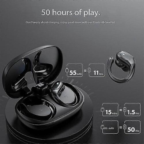 BX28 Bluetooth Earphone Ultra-long Endurance High Power Hanging Ear Bluetooth Earphone 2