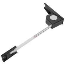 Retractable Metal Measuring Tape Ruler - 2 Meters Height Stature Meter (Black)