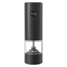 Electric Pepper Grinder, Automatic Salt Mill with Adjustable Coarseness, Refillable Battery Powered Kitchen Tool