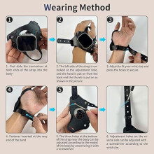 Correa de Cuero para Ciclismo Al Aire Libre con Bucle para Watch Series 11/10/9/8/7 38 mm 40 mm 41 mm 42 mm 44 mm 45 mm 46 mm 49 mm A