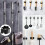 Supporto A Parete per Scope e Mocio con Clip, Organizer Resistente In Acciaio Inossidabile per Cucina e Bagno. 6