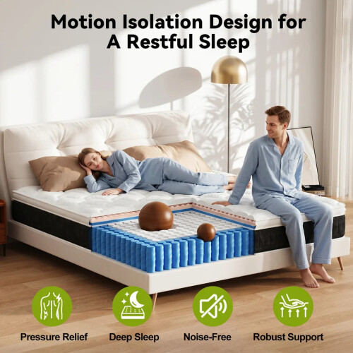 90*190*25 cm Hybrid Mattress  Deep Pocket Sprung 2