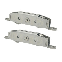 2 Rodillos de Acero Inoxidable de 1-1/4 Pulgadas para Puertas Corredizas - Ruedas para Rieles de Vidrio de Patio para un Funcionamiento Suave y