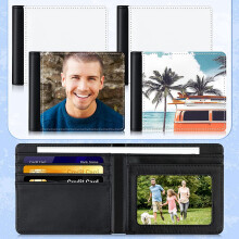 8Pcs Sublimation Wallet Blank Heat Transfer Sublimation Wallets Bank Card Holder for Men Gift Office Travel Work Supply